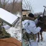 Російські військові причепили Starlink до коня