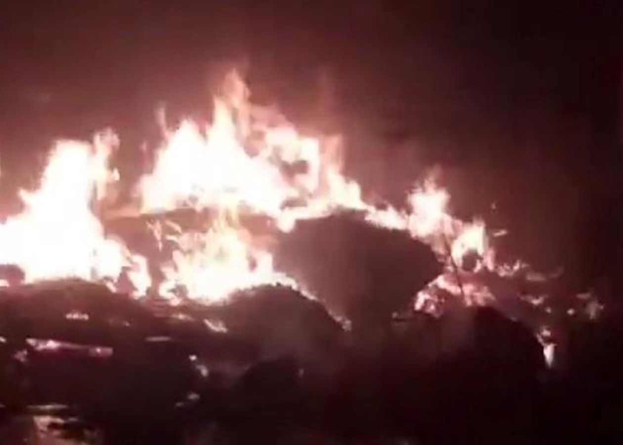 Під Одесою після атаки РФ горить собачий притулок